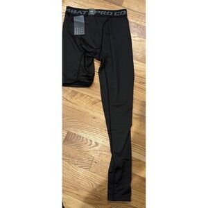 Nwt Mens Pro Combat One Leg Compression Black Pants XS